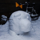 Illustration for article titled The Upside of Japan's Snow Storm? Wonderful Snow Sculptures.